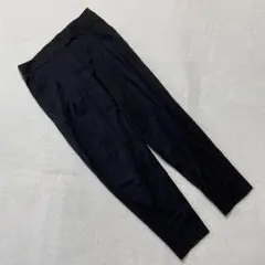 AubeL パンツ テーパード スラックス ブラック ウエストゴム きれい 大人