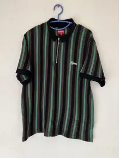 supreme Open Knit Stripe Zip Polo Mサイズ Supreme Open Knit Stripe Zip Polo (SS22) - $118