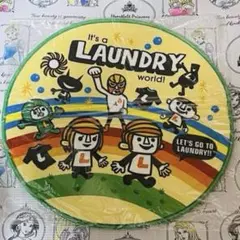 未開封 LAUNDRYランドリー ルームマット ラグマット 円形 丸形