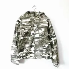 スキーウェア ROXY ロキシー【S】スノーボード 迷彩フード付きジャケット