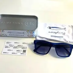 【レア新品タグ付き】サラギーナ サングラス 専用缶＆巾着袋付き イタリア製