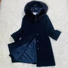 【COURREGES】クレージュ エレガント フォックスファー フードコート