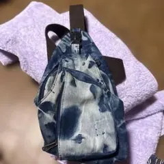 デニム タイダイ ショルダーバッグ