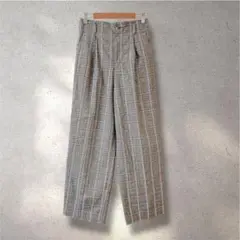 710 美品✨GLACIER グラシア グレンチェック柄イージーパンツ