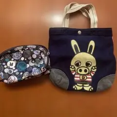 [希少]drug stores トートバッグ・ポーチ　2点セット