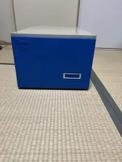 昭和レトロ　青い金属製収納ボックス 2個セット
