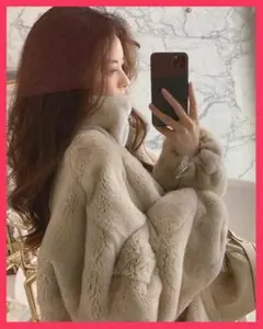 【フォロー割引500円オフ】 フェイク ファー ジャケット ジップ アップ