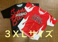 ユニフォーム Tシャツ 3XLサイズ 赤/黒　福岡ソフトバンクホークス