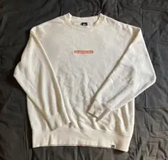 Quiksilver クイックシルバー ボックスロゴスウェット M クリーム色