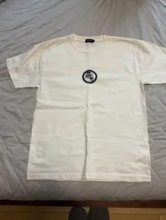 ホワイト Tシャツ 黒いロゴ L 飛ヴ