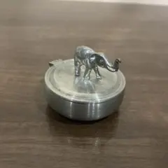 シルバー　置物　象　入れ物　銀　エレファント　elephant
