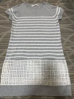 sacai luck ボーダー ミニワンピース 半袖
