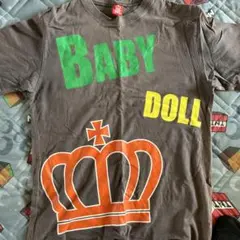 BABY DOLL ブラウン Tシャツ Lサイズ