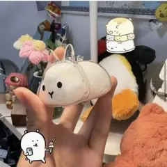 うさぎの毛　立ち耳うさぎ　キーホルダー 遺毛 ケース うちの子　けだまだま