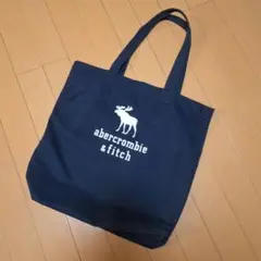 abercrombie & fitch アバクロ トートバッグ ネイビー