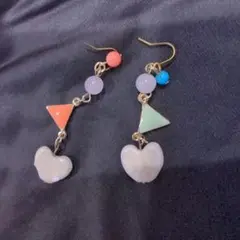 幾何学デザイン ピアス