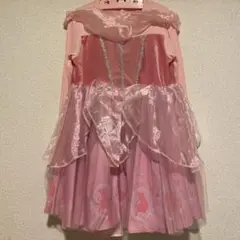 しまむら　オーロラ姫　フリル付きワンピース