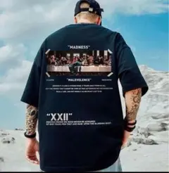 【残2‼️】Tシャツ 　オーバーサイズ　 メンズ　 絵画 　個性的 　ブラック