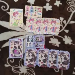 アイカツ 女子力あっぷっくりあシールセット　一ノ瀬かえで　紫吹蘭