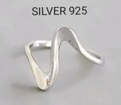 ビッグウェーブ シルバー リング SILVER925 フリー サイズ 指輪