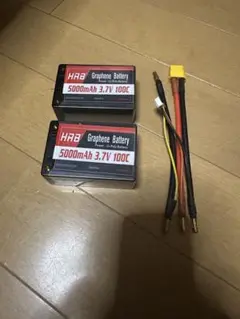 HRB グラフェンバッテリー 5000mAh 3.7V 100C 3点セット