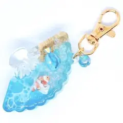 No.71　海　扇子　シェイカーキーホルダー
