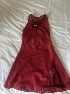 Nike 赤 ストライプ テニスドレス
