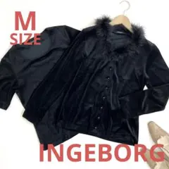 INGEBORG インゲボルグ フェザーネックベロアアンサンブル パ5009