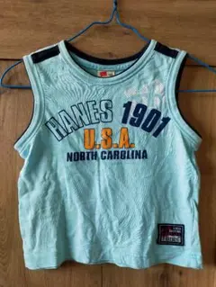 Hanes 水色 タンクトップ 100cm