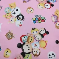 ツムツム　ピンク　オックスはぎれ　ディズニー　入園準備