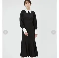 新品未使用タグ付き✨フレイアイディー シャツカラー マーメイドワンピース ロング