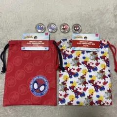 MARVEL SPIDEY 巾着袋 マグネット セット まとめ売り