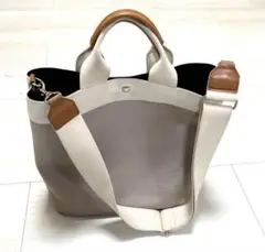 【美品】 トプカピ リプル ハンド ショルダーバッグ 2way A4可 ベージュ