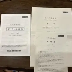 名大実戦演習　2024/2025 駿台予備学校　名古屋校