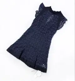 ⁑ リリーブラウン ⁑ 新品 タグ付 フラワー カットワーク ワンピース ♭