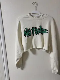 【h&m】NO FEAR コラボ　クロップドスウェット　M 美品