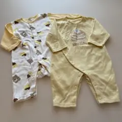 ベビー服2点セット 黄色セット 60〜70サイズ