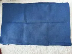 青色 編み目状 枕カバー30cm×49cm 2枚セット