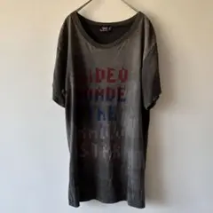 ファドスリー ダメージ Tシャツ グレー 日本製