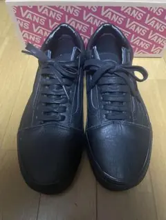 Vans Old Skool レザーブラック 7.5 US 25.5cm