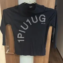 1PIU1UGUALE3 ブラック 長袖Tシャツ
