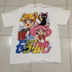 限定セールＬ★美少女戦士セーラームーン★ムービーTシャツ白★ボックスシルエット