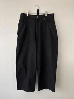 STUDIO NICHOLSON+ZARA ワイドデニムパンツ　黒 サイズ42
