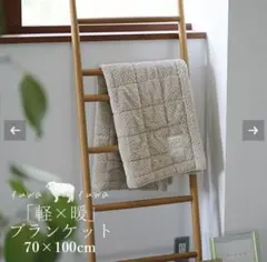 撥水 防ダニ 洗える ミニブランケット ふ わふわ サンドベージュ70×100