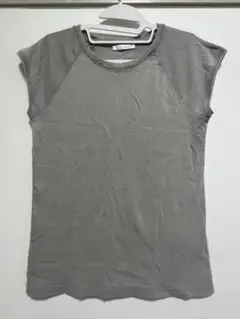 ZARA グレー ノースリーブ Tシャツ