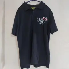 BATES ベイツ 黒 半袖 ポロシャツ M バイク
