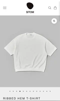 SITOM RIBBED HEM T-SHIRT