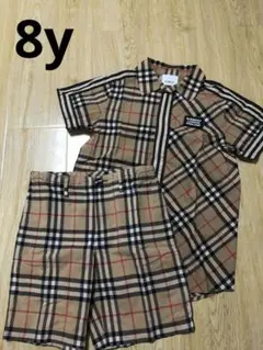 BURBERRY 8y 128cmチェック柄 セットアップ