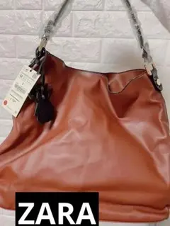 ZARA(ザラ)ショルダーバッグ ブラウン (大) 新品