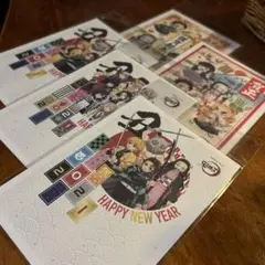 美品　鬼滅の刃年賀状　2021年